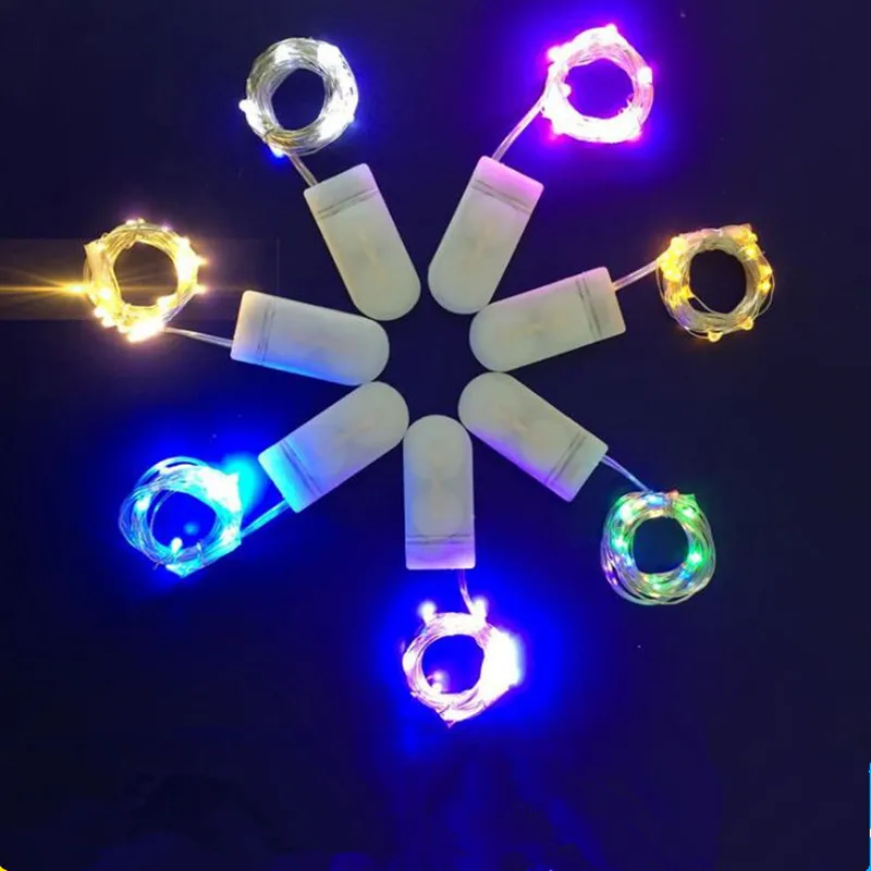 

New Colorful Copper Wire LED Fairy String Lights Cake Flower Garland Decoration Halloween Glow Party Supplies