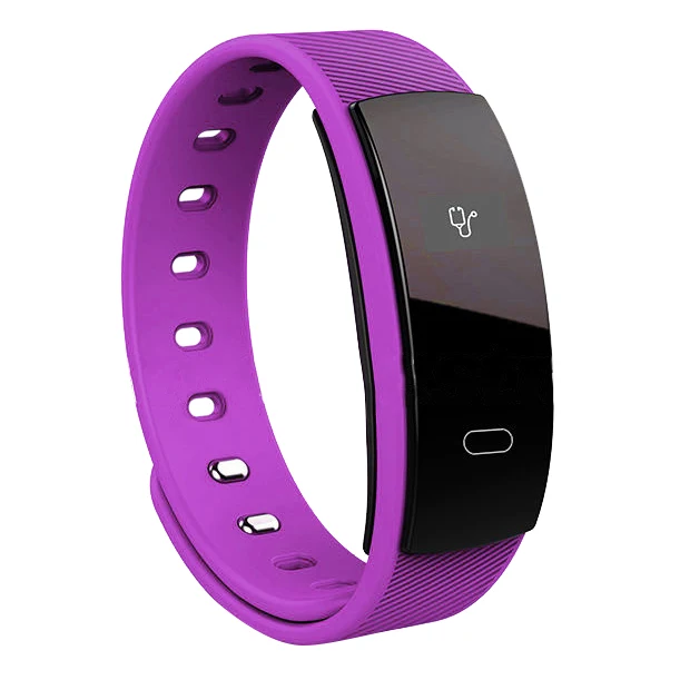 Смарт-часы QS80 с Bluetooth фитнес-браслет пульсометр для Android IOS черный синий