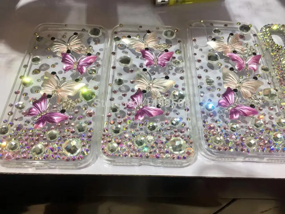 Для samsung Galaxy S3 S4 S5 S6 S7 край S8 S9 S10E S10 Plus Note 2 3 4 5 8 9 G530 бабочка стразы чехол Алмазный