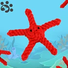 Игрушки для собак, животных, плетеные хлопковые веревки, игрушки для жевания и бросания, для собак, чистки зубов и моляров, милые игрушки в форме морской звезды TY0046