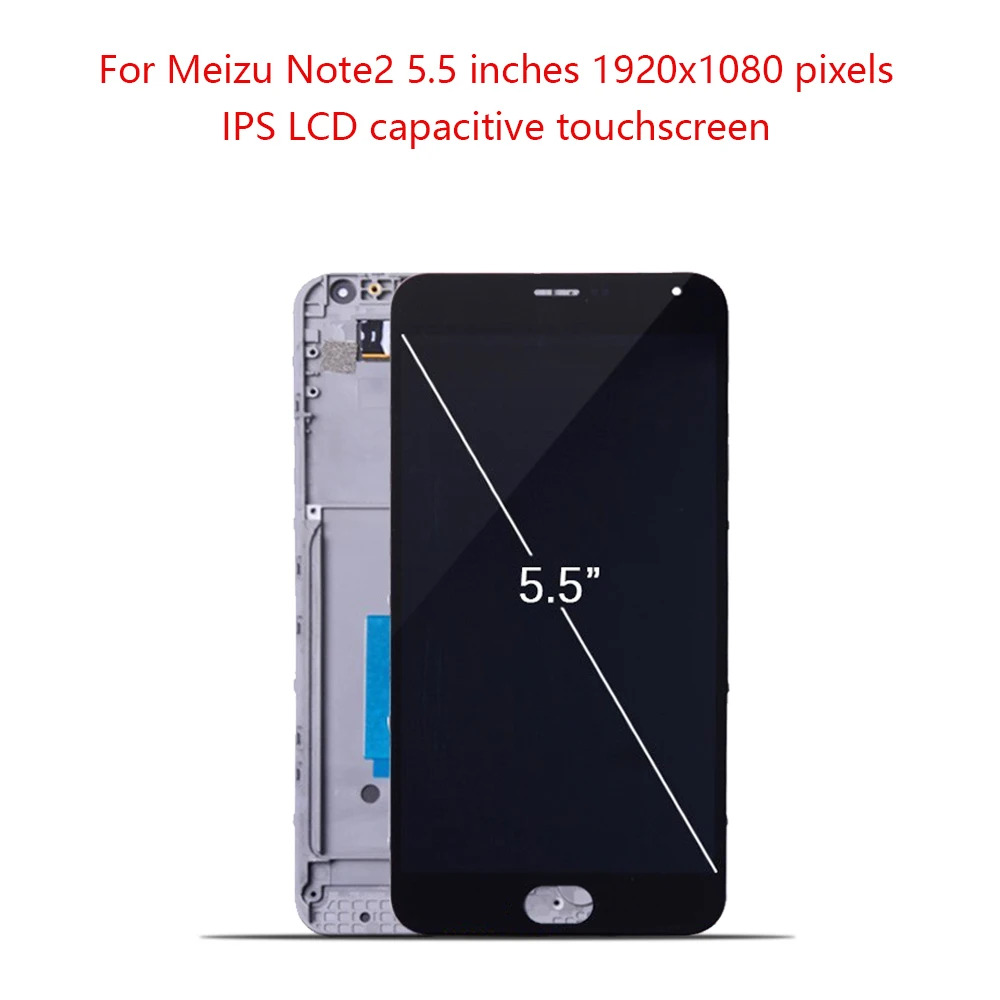 5 дюймов Sinbeda экран для MEIZU M2 Note M571 ЖК-дисплей сенсорный с рамкой дигитайзер сборка
