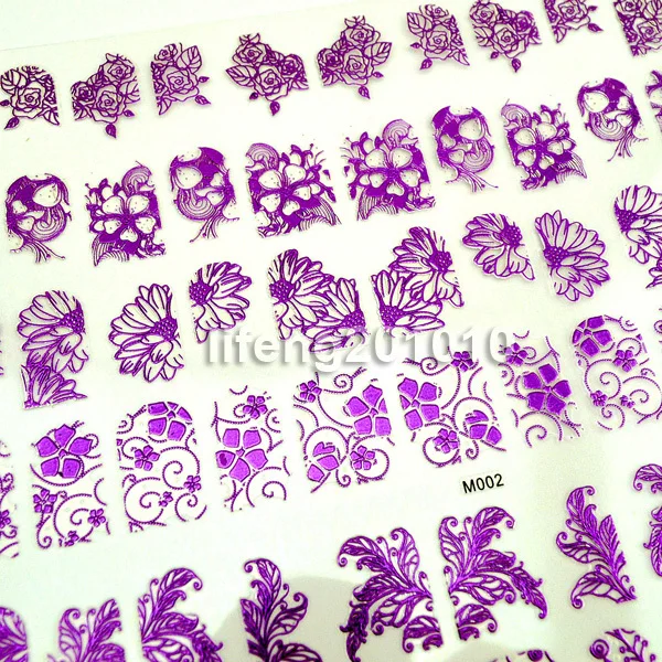 108 шт. высококачественные 3D наклейки для ногтей декоративный инструмент горячего