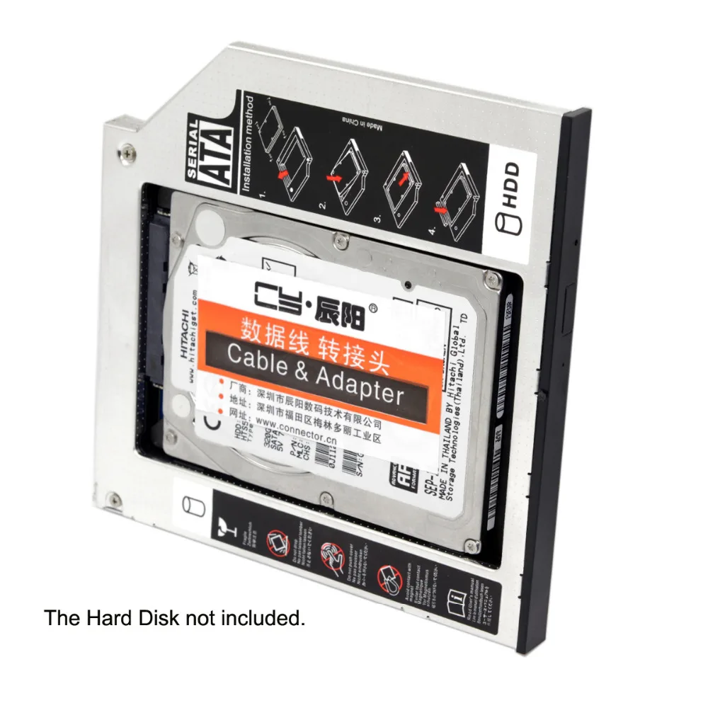 SATA 22pin HDD жесткий диск с жестким диском Caddy чехол для 12 7 мм Универсальный адаптор