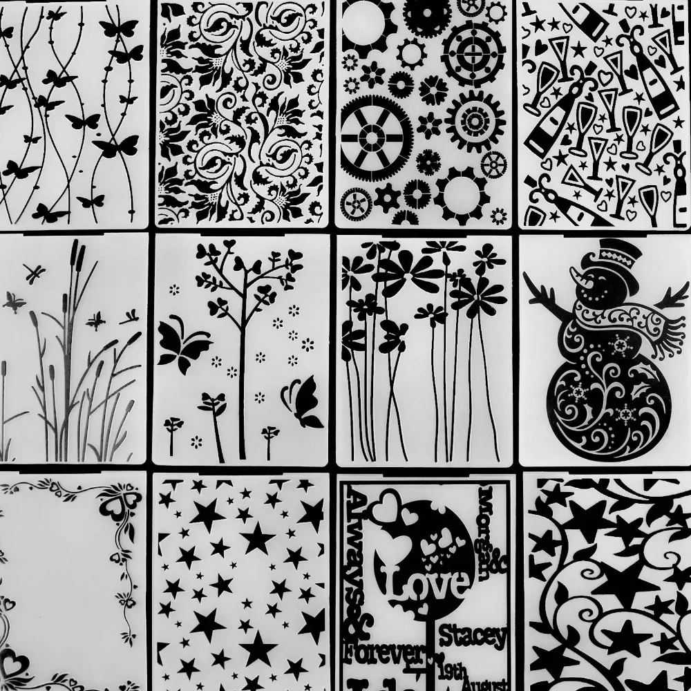 

Different style pattern Scrapbook Circular Design DIY Paper Cutting Dies Scrapbooking Plastic Embossing Folder