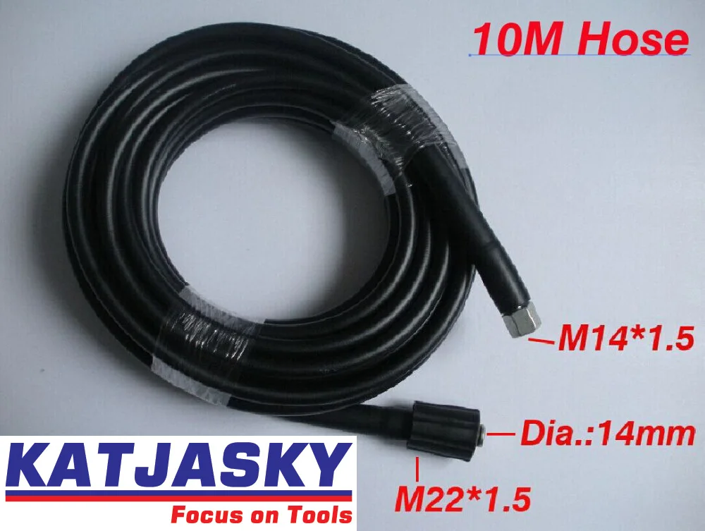 Шланг для мойки автомобиля 10 м M22 * 1 5*14 мм 400 бар 5800PSI шланг высокого давления