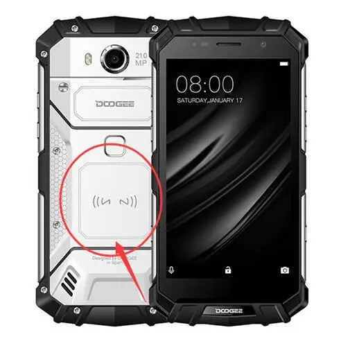 DOOGEE S60 прочная задняя крышка NFC оригинальная наклейка XHY PC M1D индукция|Бамперы| |
