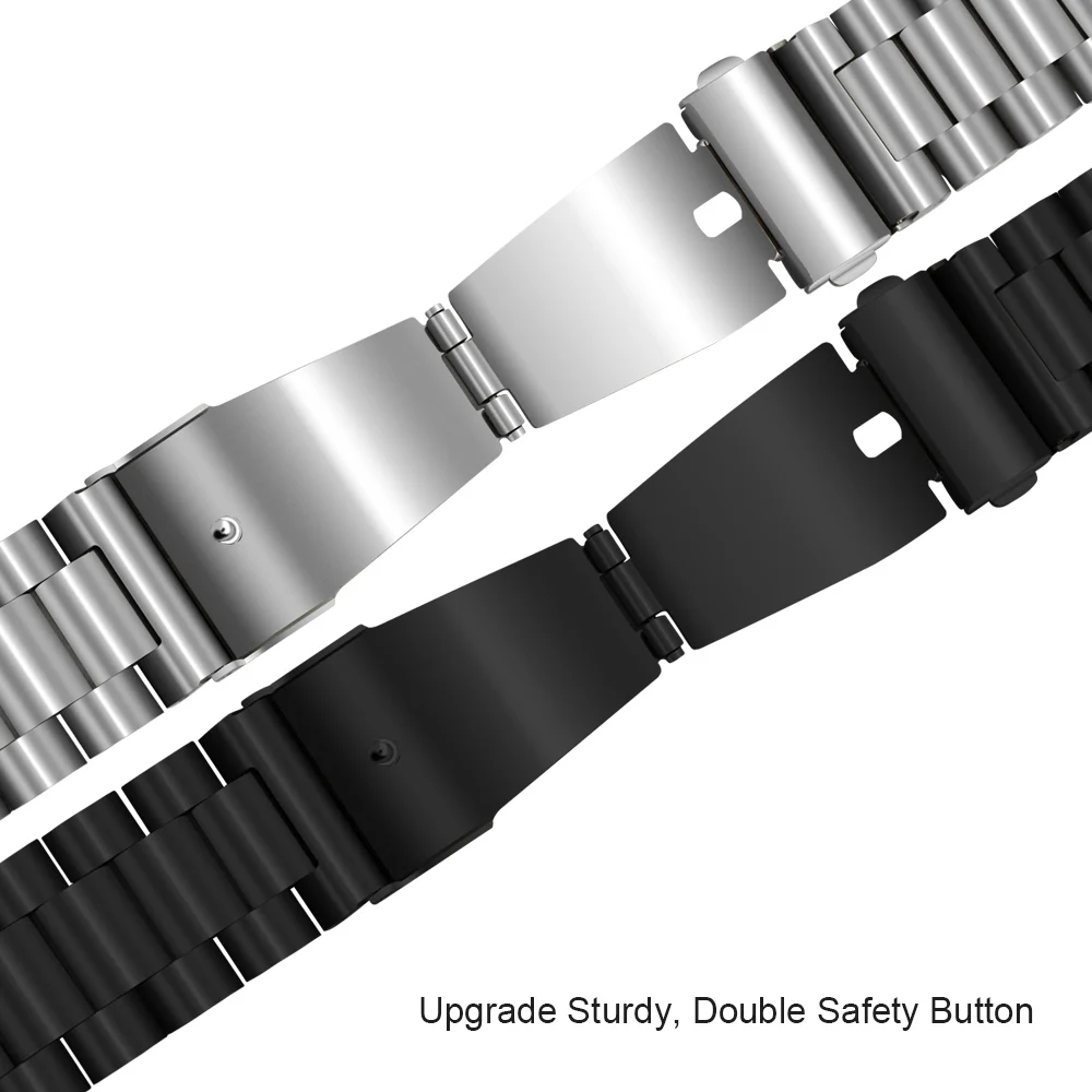 

Compatible Samsung Gear S3 Band, Curved End Strap for Samsung Gear S3 Classic Frontier SM-R760/R770 Watch Band Metal Wrist Strap