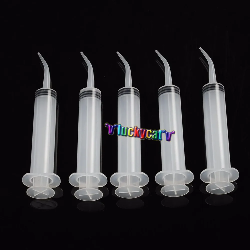 5 шт. Одноразовый стоматологический ирригационный шприц с изогнутым