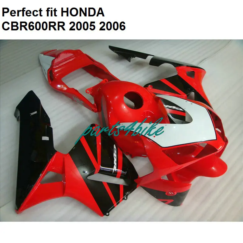 Литья под давлением обтекатель для Honda CBR600RR 2005 2006 Красный комплект CBR 600RR 05 06