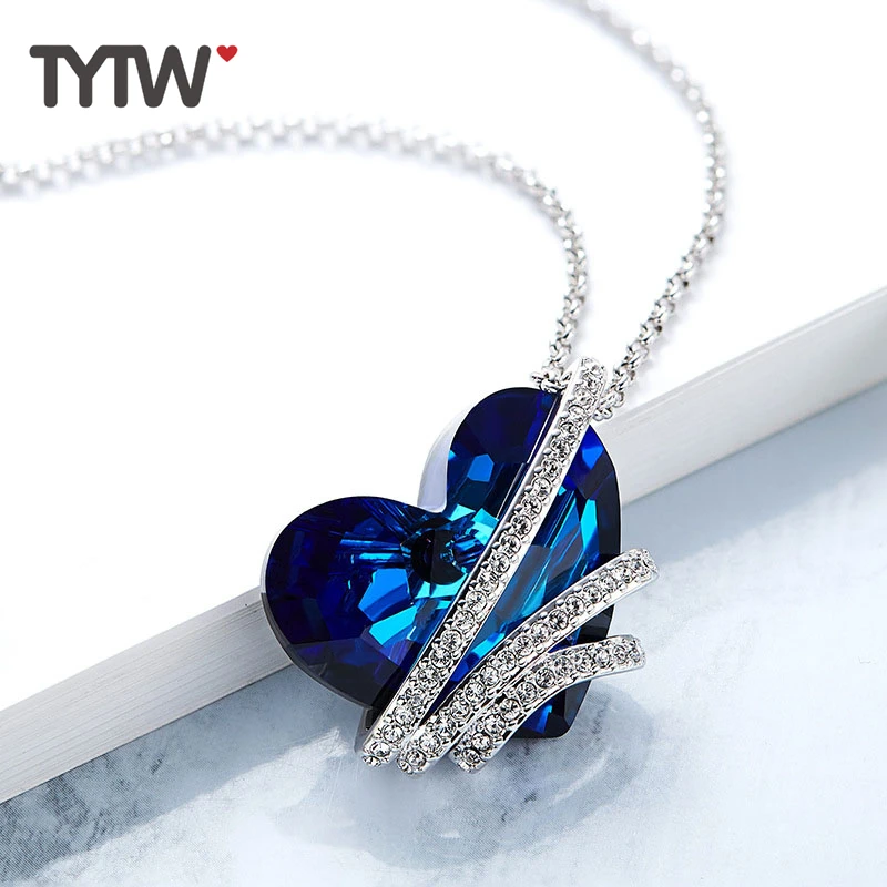 TYTW кристаллами от Swarovski латунь для женщин ожерелья мужчин Chic модные украшения
