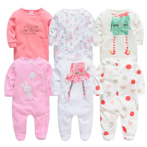 374188428738 6 шт./партия детские комбинезоны; богемный комплект, roupa de bebes кукла трансфер до Одежда для новорожденных мальчиков и девочек Летняя хлопковая футболка на возраст 3, 6, 9, 12 месяцев младенческой комбинезон Костюмы - Цвет: 374188428738