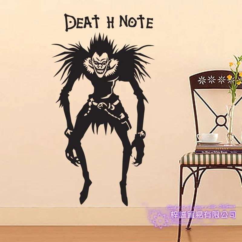 Наклейки на стену Death Note декоративное украшение для дома аниме автомобильные