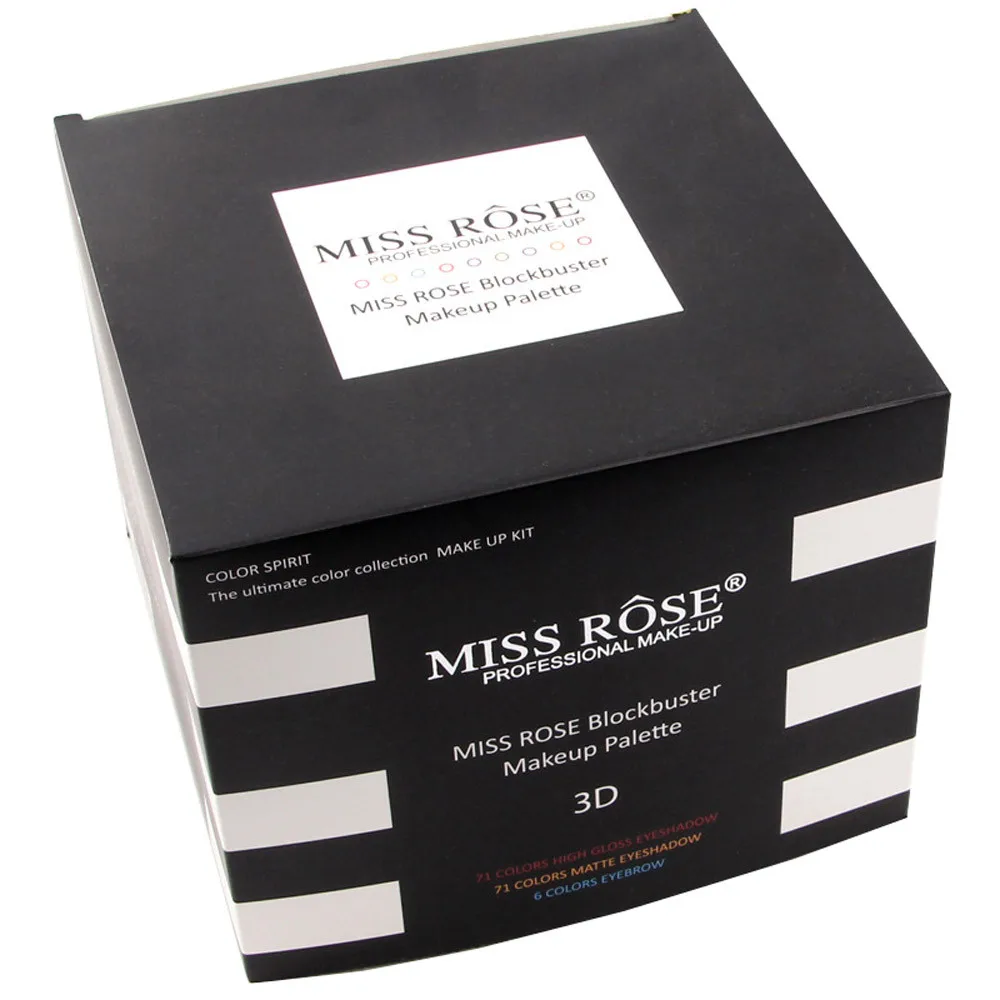 Профессиональные Тени для век MISS ROSE 1 набор матовых теней 144 цветов 3 цвета румяна