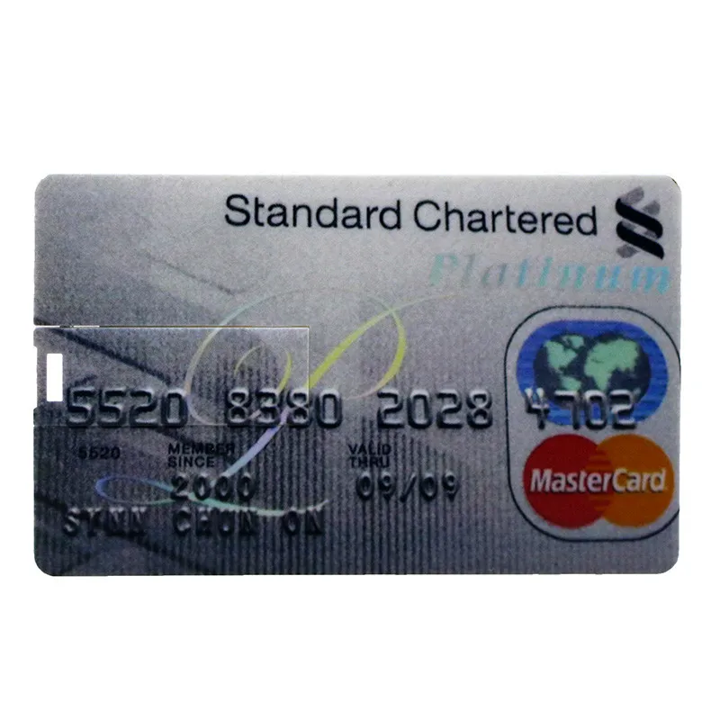 100% Ёмкость кредитной карты Модель 4GB 8GB 16 GB 32GB USB 2 0 флеш-накопитель флэш памяти