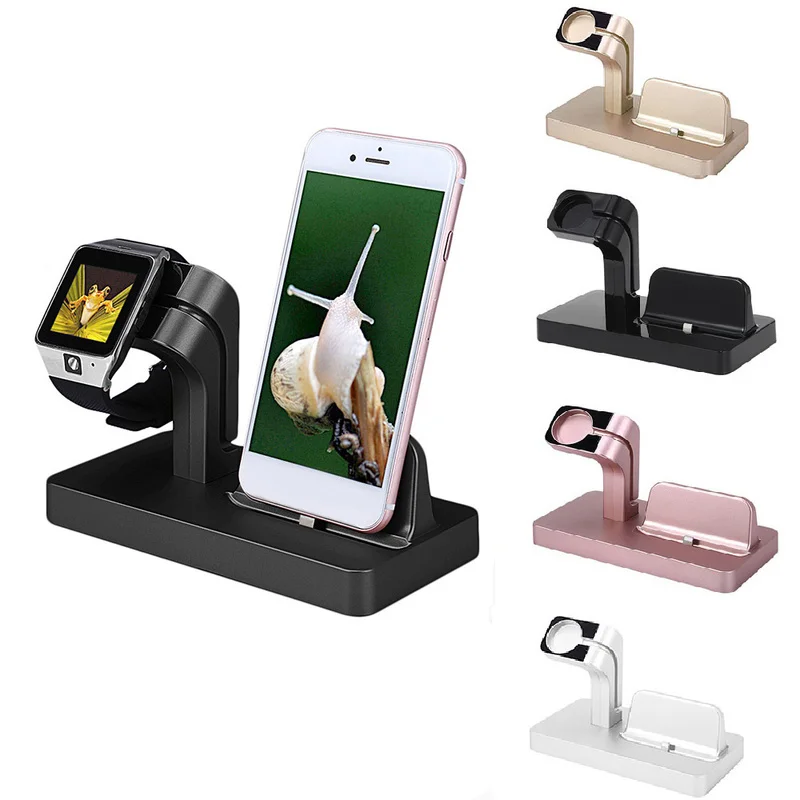 2 в 1 Подставка для зарядного устройства Apple IWatch Series 3 Watch IPhone X 6 6S 7 8 Plus|Подставки и