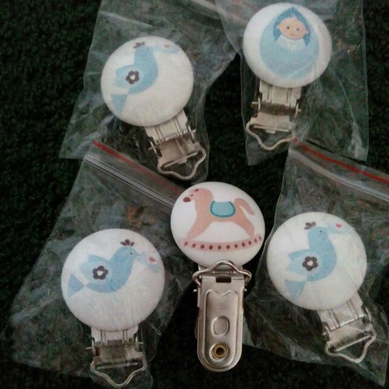 Бесплатная доставка новинка 5 шт. Детская Соска пустышка с застежками деревянные