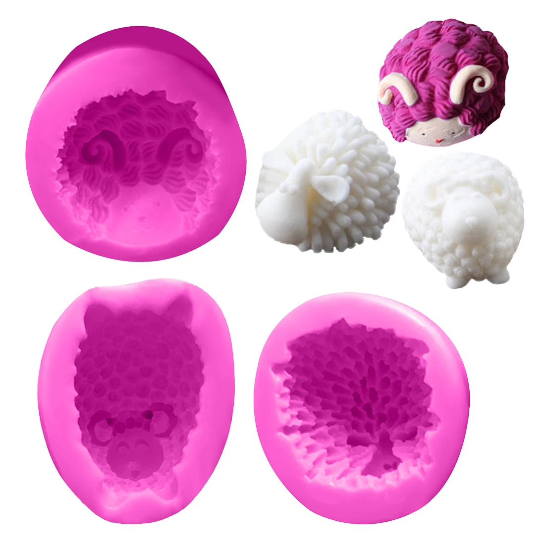 

3D силиконовые формы для помадки, формы для мыла, формы для сахара для кекса для глины, милые формы для торта, инструменты для выпечки DIY