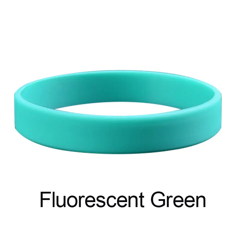 Fluorescent Green Новинка,, 12 цветов, фитнес-браслеты, энергетические браслеты для мужчин, баскетбольные спортивные браслеты, силиконовые резиновые эластичные браслеты - Цвет: Fluorescent Green