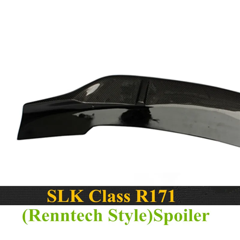SLK класса R171 модель углеродного волокна черный глянец стиль Renntech задний багажник