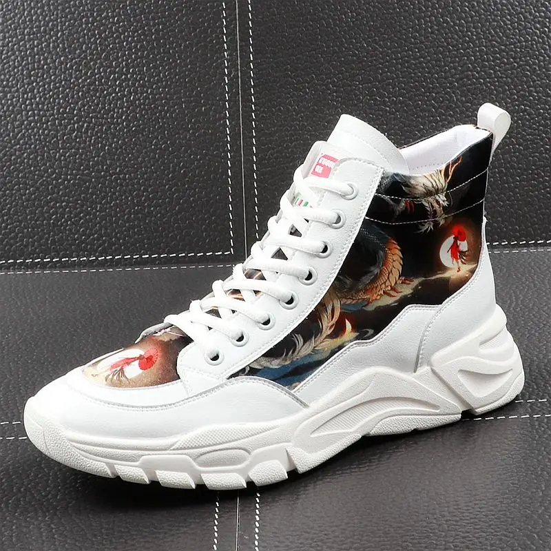 CuddlyIIPanda мужские модные повседневные ботильоны весна осень дышащие Молодежные