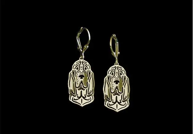 Уникальные ажурные серьги ручной работы идея для подарка любимым питомцем |