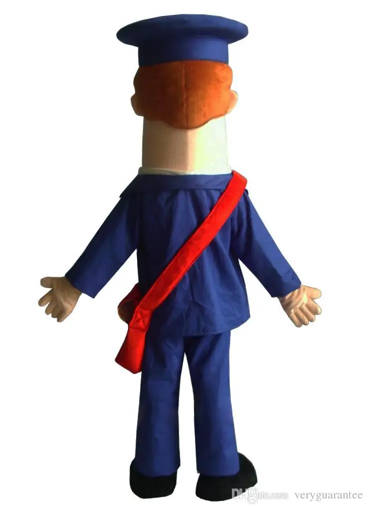 Новый Взрослый плюшевый Postman Pat костюм талисмана для вечеринки рождественское