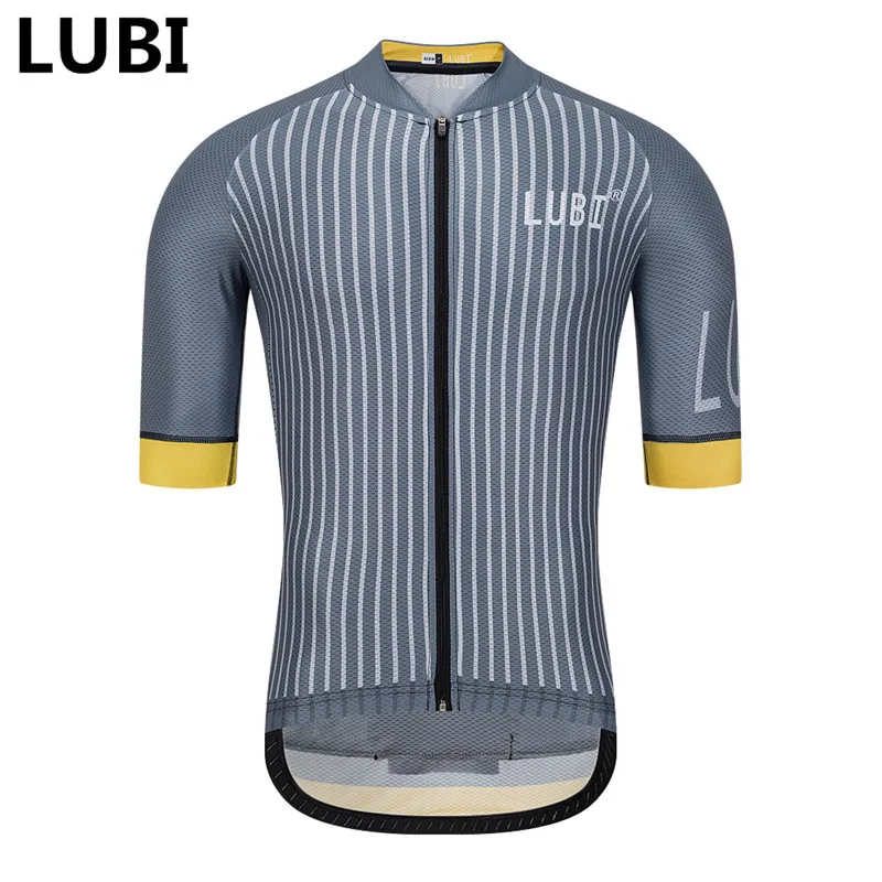 only jersey LUBI Мужская Профессиональная командная велосипедная Джерси с коротким рукавом, анти-пот, велосипедная рубашка, дышащая одежда для гонок, MTB, одежда для велоспорта - Цвет: only jersey