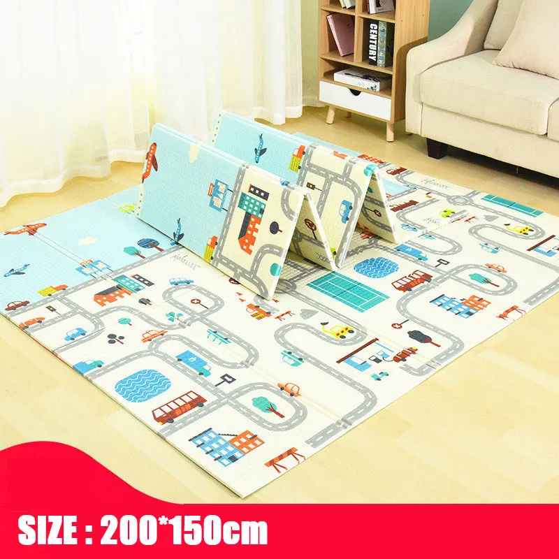 Детский игровой коврик Xpe Puzzle 200 см X 150 1 развивающий для детской комнаты ползания