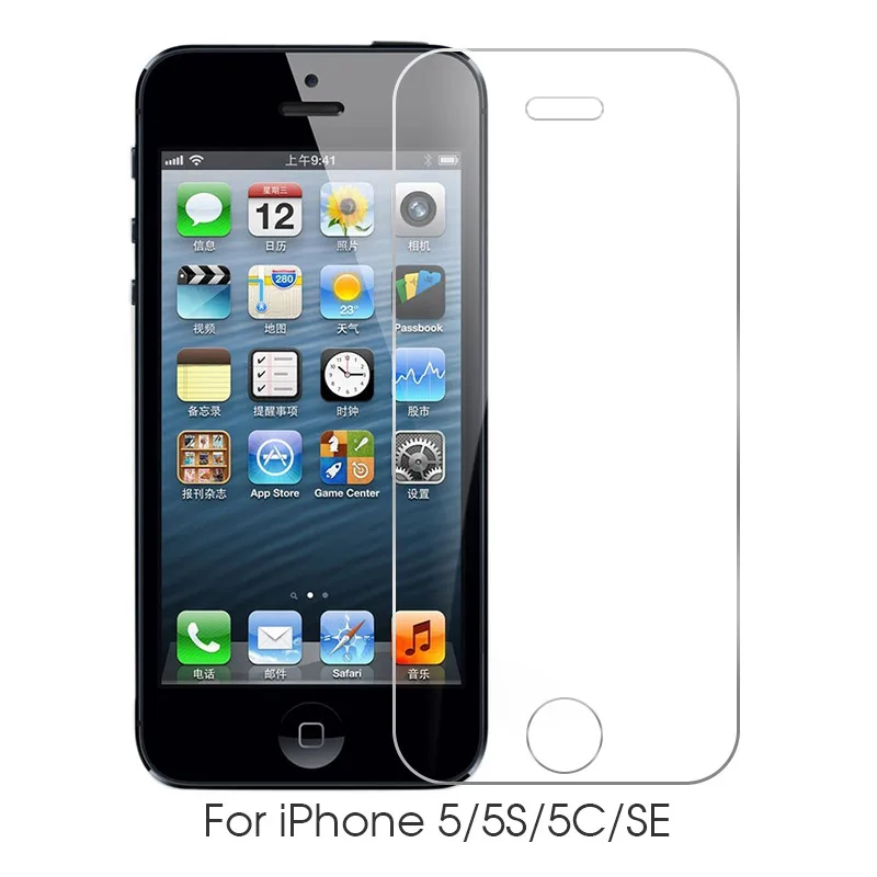2.5D 9H защита экрана закаленное стекло для iPhone 6 6S 5S 7 8 11 Pro 5 5C XR XS Max закаленное стекло для iPhone 7 6 6S Flim glass