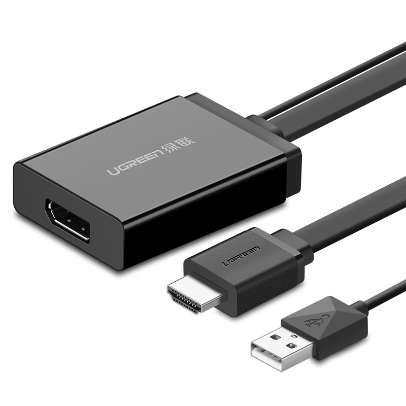 HDMI к DP кабель USB+ HDMI1.4 к DP1.2 адаптер Мужской HDMI v1.4 к DP v1.2 Женский HD конвертер 4K* 2K 30 Гц и 1920*1080P 120 Гц