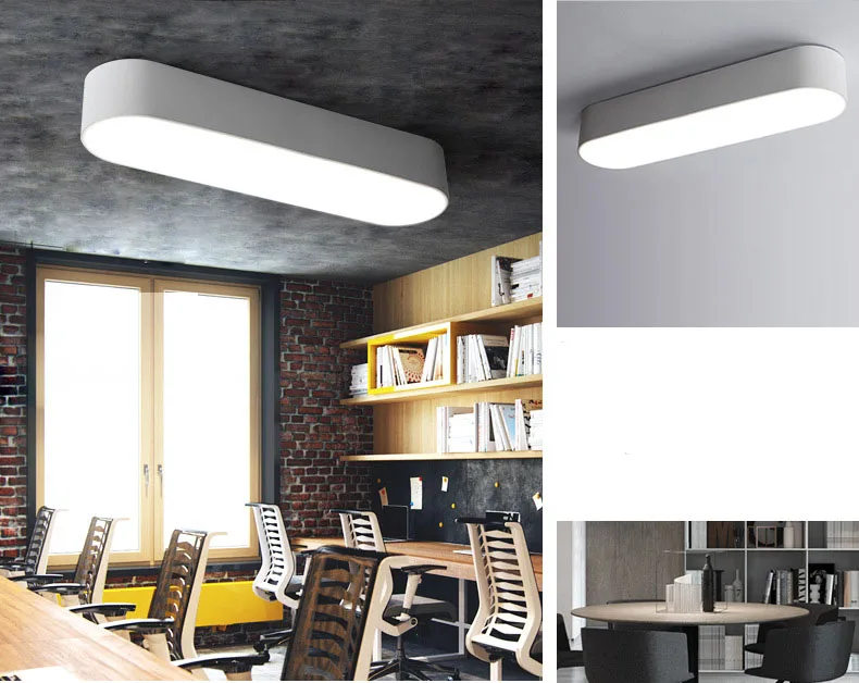 Современный скандинавский светодиодный потолочный светильник Simmple черный/белый