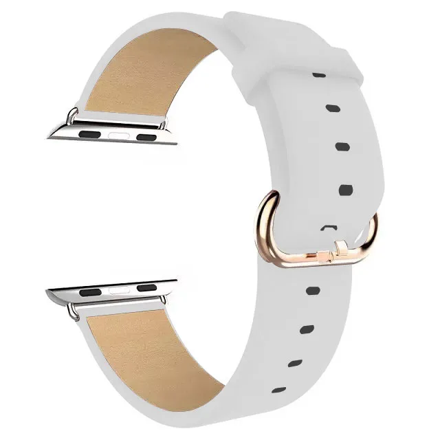 6 видов цветов роскошный ремешок для часов из натуральной кожи Apple Watch Sport iWatch 38