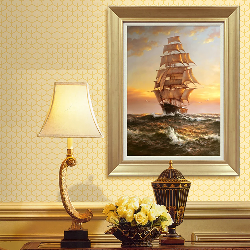 

Oil Painting Canvas Print Seascape Warship Sailing Ship Modern Picture Home Decoration Gift for Living Room Wall