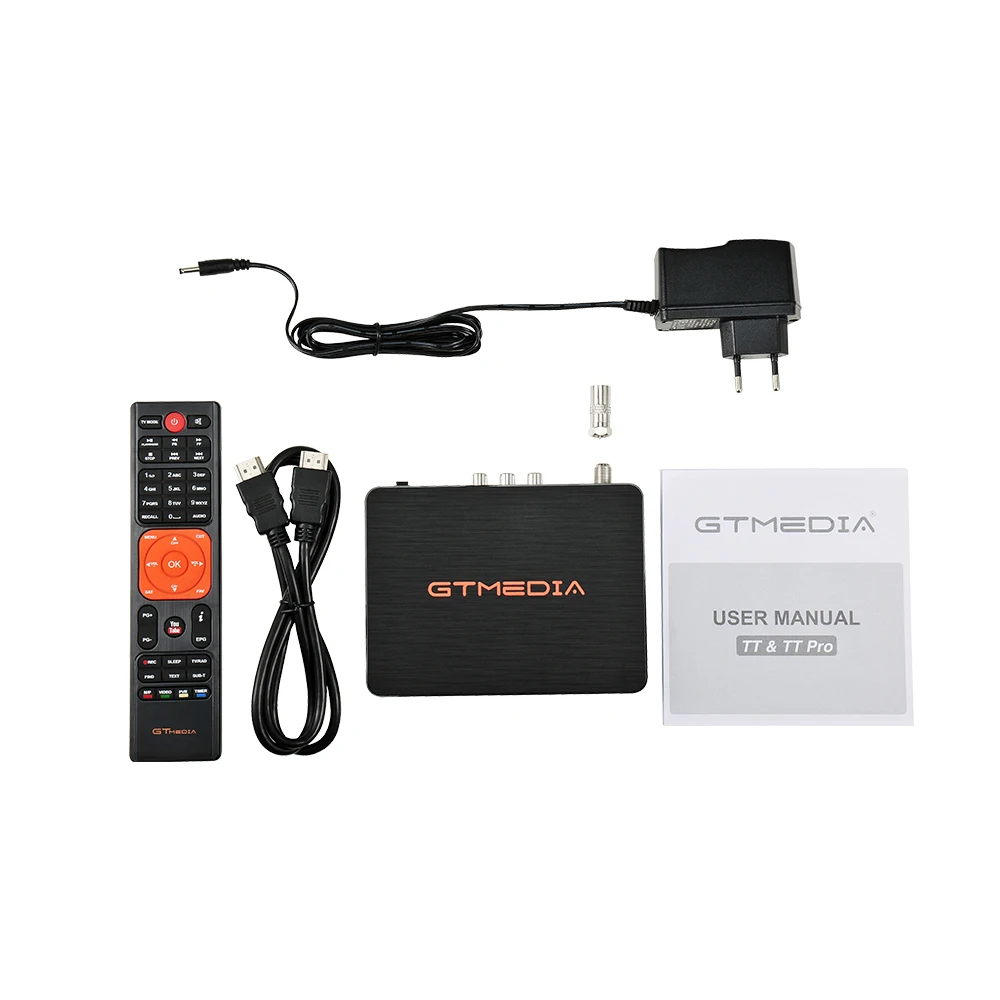 GTMEDIA TT PRO DVB-T2/T террестрия приемник HD цифровой ТВ-тюнер рецептор MPEG4 DVB T2 H.264 эфирный ТВ-приемник DVB-C ТВ-приставка