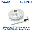 Зубчатый шкив POWGE GT, 52 зубца, отверстие 566.357810121415 мм для открытого синхронного ремня GT2 ширина 610 мм колесо 52 зубца 52 T