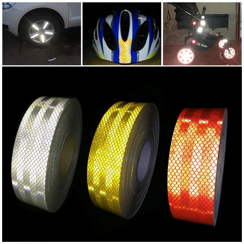 50 ММ х 45.7 М DIY 3 м отражательная лента желтый micro пленка предупредительной лентой