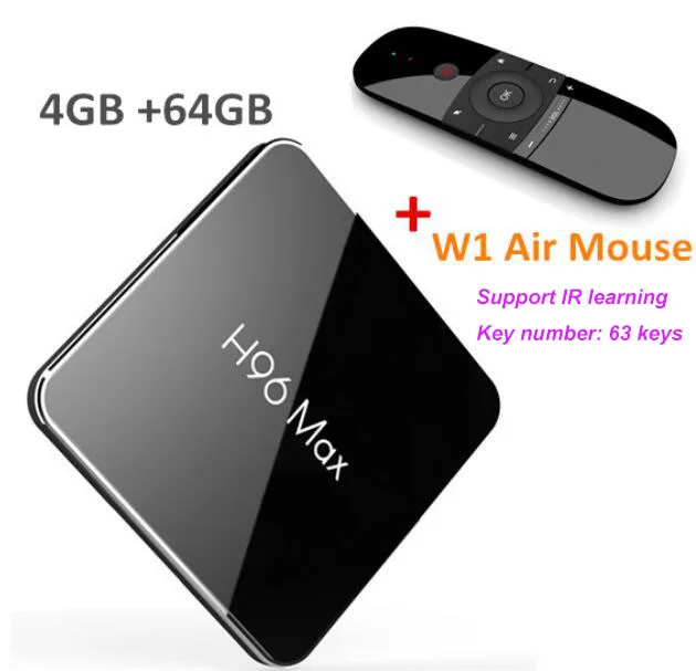 4GB64GB Air mouse Новое поступление H96 Max X2 Smart tv BOX Android 8,1 Amlogic S905X2 LPDDR4 Четырехъядерный 4 ГБ 32 ГБ 64 Гб 2,4 г и 5 ГГц Wifi 4K телеприставка - Цвет: 4GB64GB Air mouse