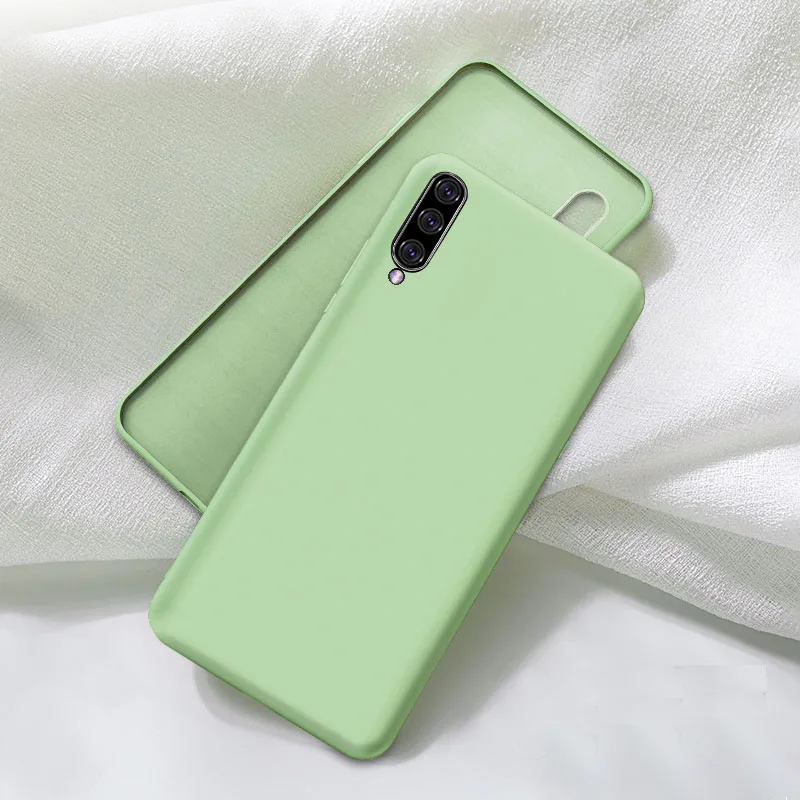 Чехол для Samsung Galaxy A50 жидкий силиконовый резиновый мягкий чехол A30 чехлы телефонов