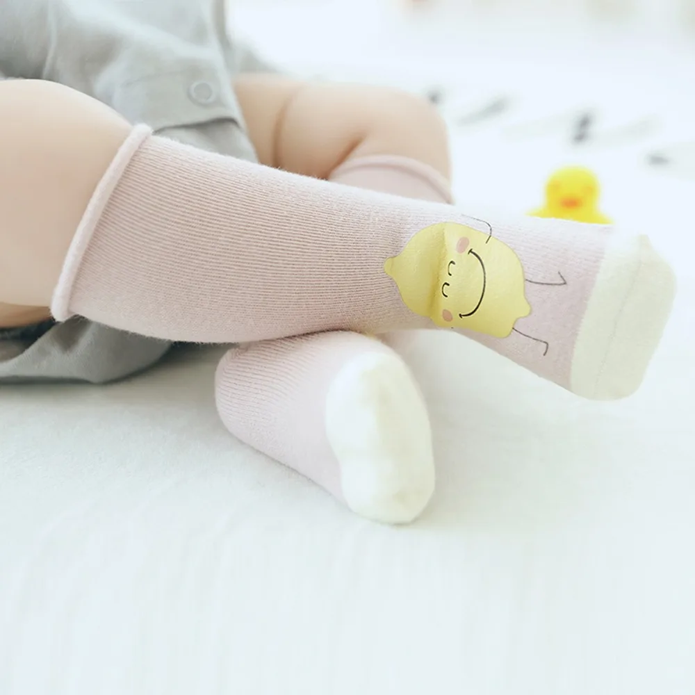 MIBAO/летние хлопковые носки для малышей 3 пары детские гольфы с принтом животных