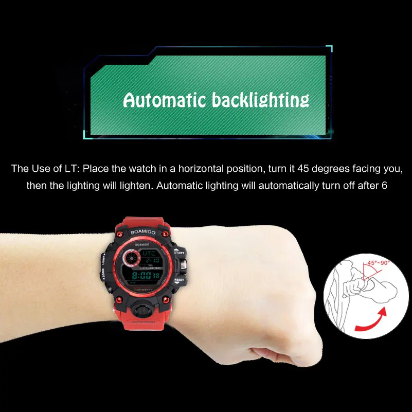 Часы мужские цифровые в стиле милитари водостойкие до 50 м|time led|time mentime digital |