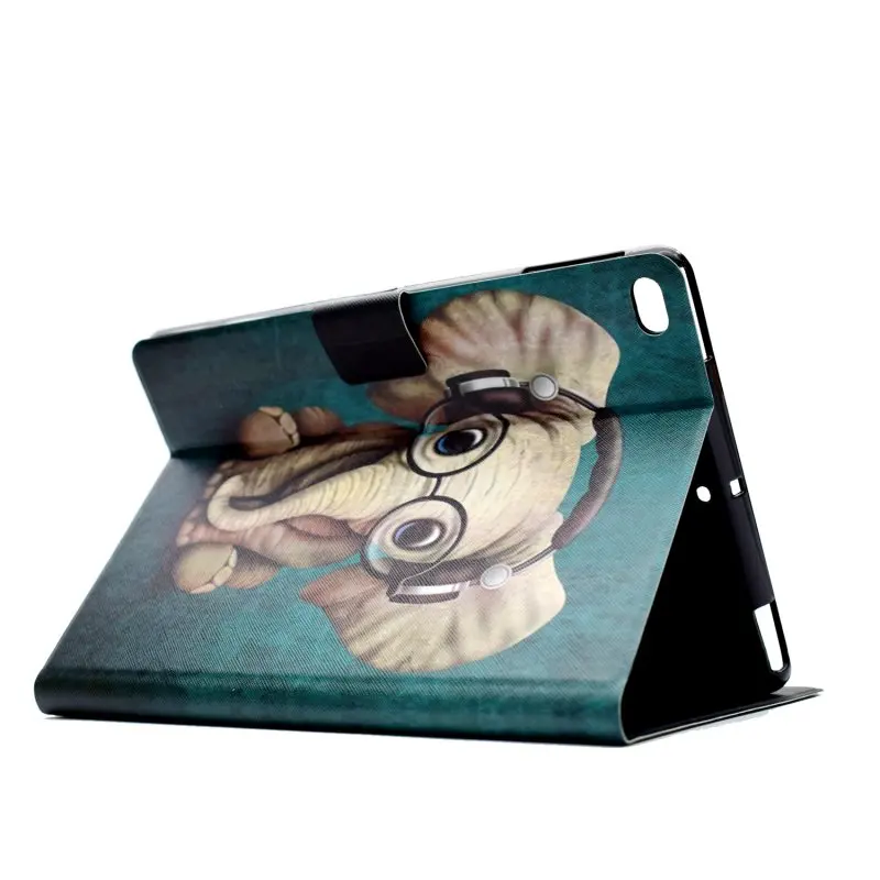 Чехол с единорогом и слоном для Apple новый iPad 9 7 &quot2018 умный чехол планшета кожаный