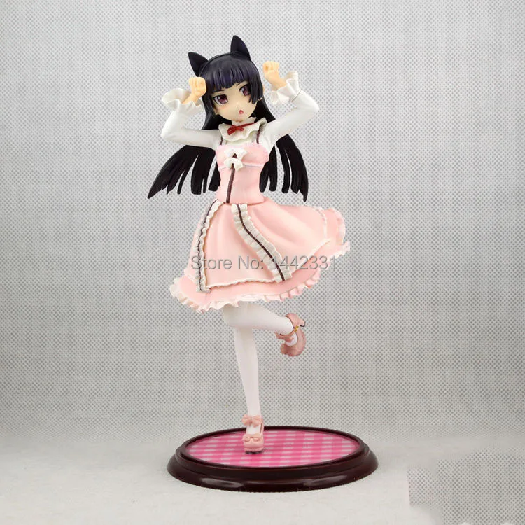 Сексуальное розовое платье с черной кошкой Kuroneko 24 см. без Imouto My Little Sister из ПВХ