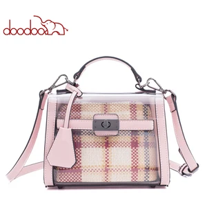 DOODOO Брендовая женская сумка через плечо, женские сумки через плечо из искусственной кожи, сумки-мессенджеры с верхней ручкой, сумка-тоут, прозрачная желеобразная сумка