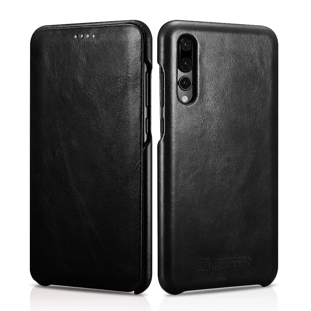Icarer деловой Ретро винтажный кожаный чехол для Huawei P20 Pro тонкий роскошный Geniune