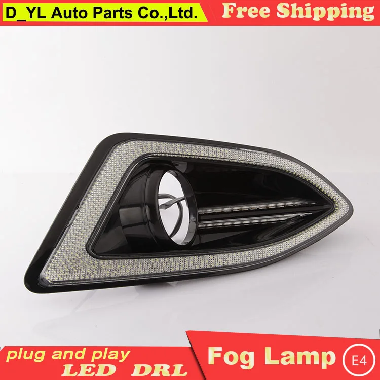Стайлинг автомобиля дневные ходовые огни для Ford Edge светодиодный DRL 2015 ные