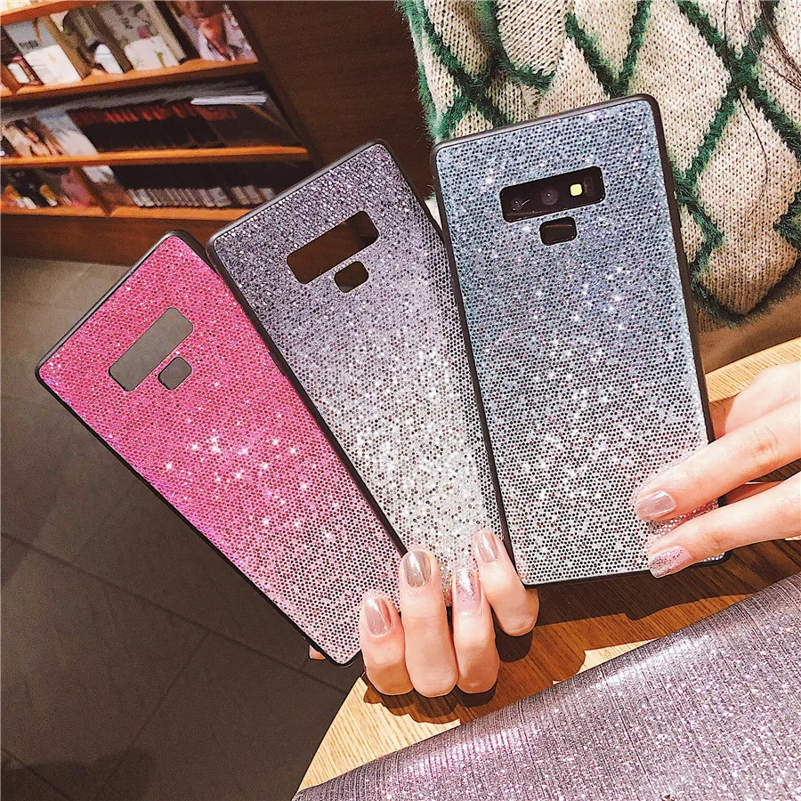 Градиентный блестящий чехол для Samsung Galaxy J3 J5 J7 2017 2016 A8 A6 Plus A7 2018 J2 prime S7 S8 S9 Note 8 9 PRO