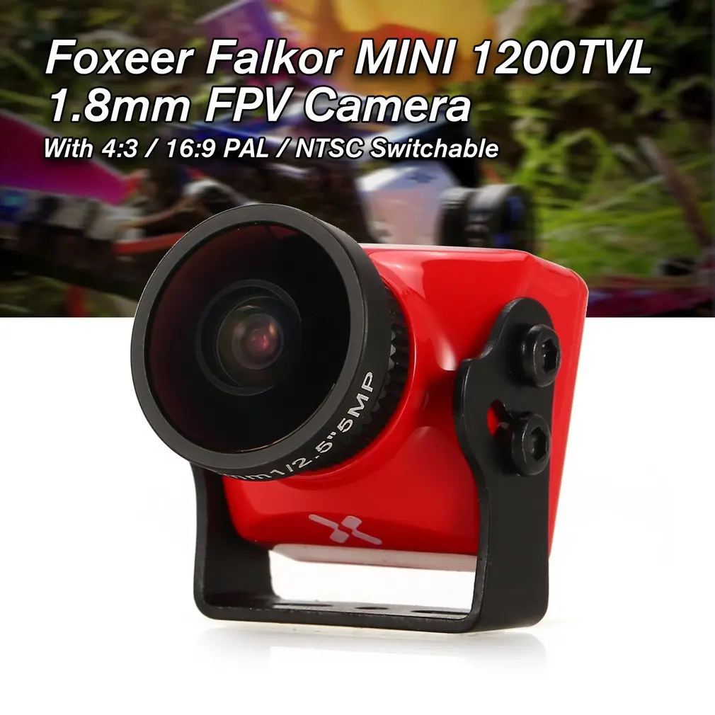 Foxeer фалкор Мини FPV Камера 1200TVL 16:9/4:3 1,8/2,5 мм PAL/NTSC переключаемая мини fpv-камера CMOS 1/3 GWDR Поддержка 5~ 40V для скоростного радиоуправляемого дрона