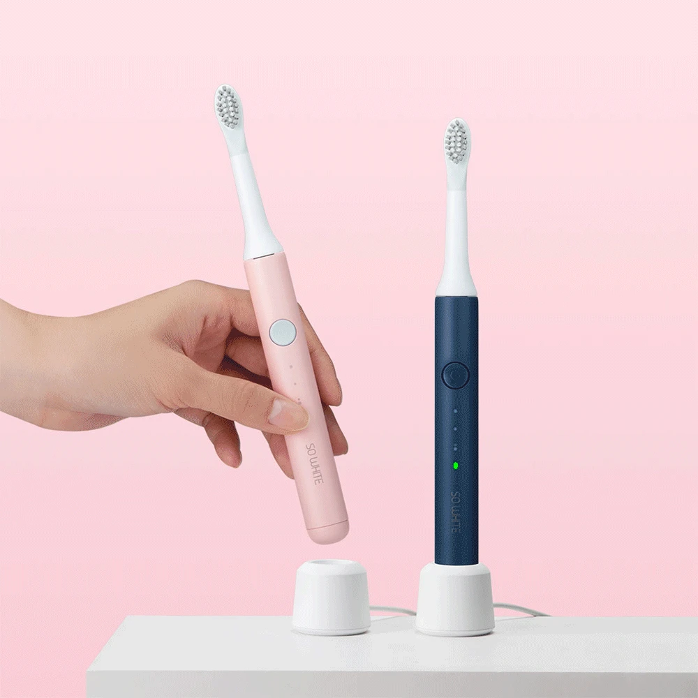 Xiaomi SOOCAS SO WHITE электрическая звуковая зубная щетка USB Беспроводная перезаряжаемая зубная щетка портативная IPX7 Водонепроницаемая зубная щетка