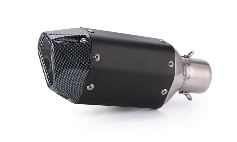 Motorcycle exhaust pipe muffler 38-51mm universal short modified exhaust pipe silencer