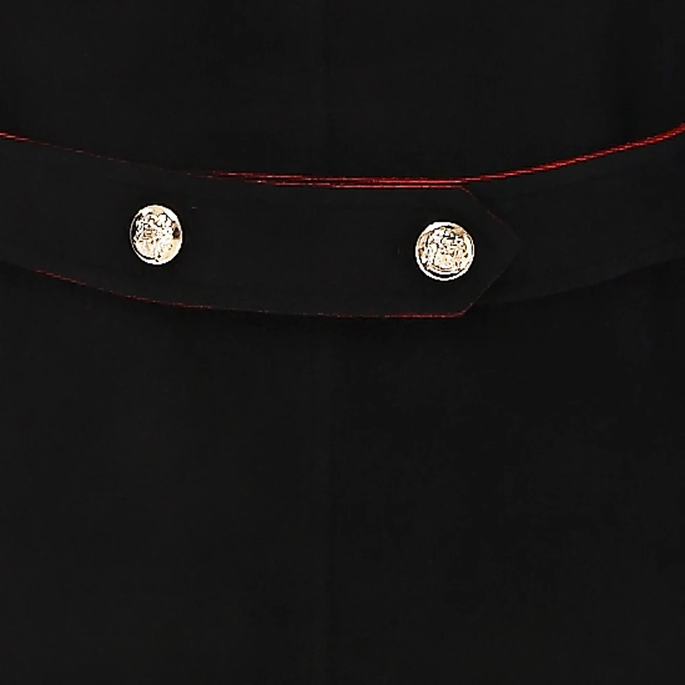 

URSMART wool coat double-breasted coat male black super long men male new uniform coat coat